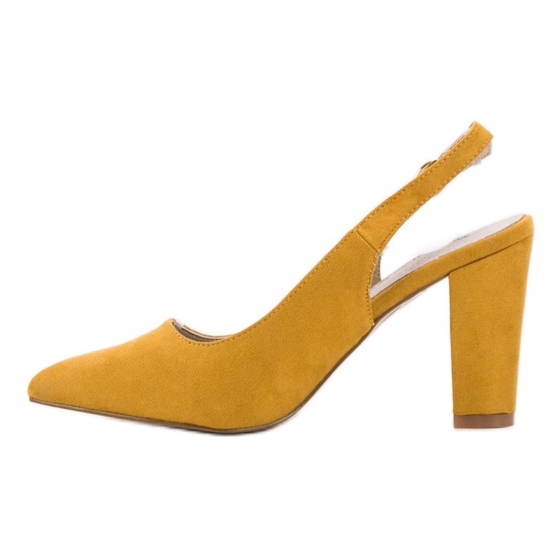 Goodin Pumps With Open Heel yellow 2