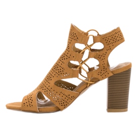 Goodin Fashionable Mustard Sandals yellow 1