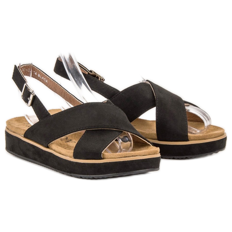 Goodin Suede sandals black 1