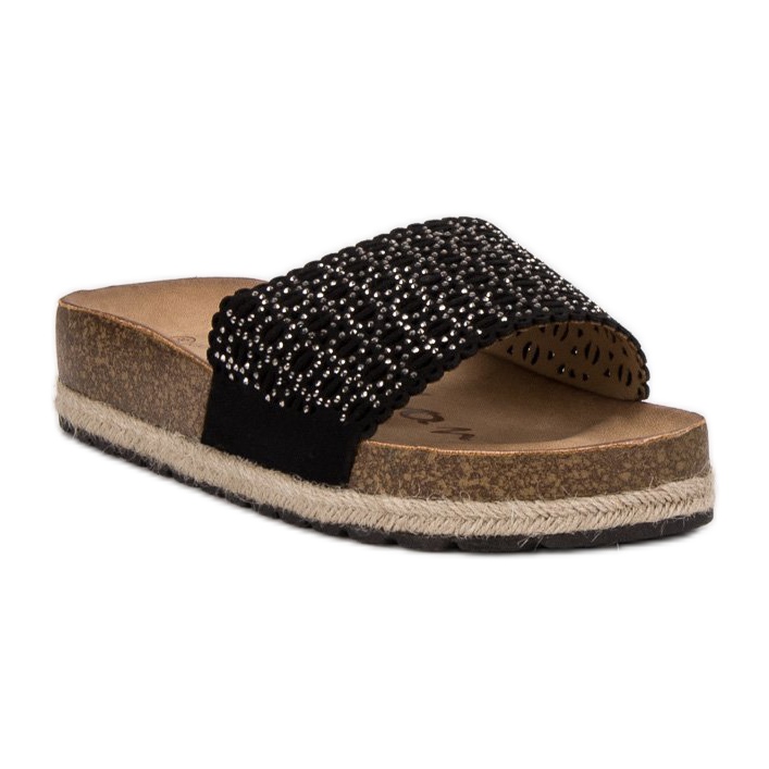 Goodin Openwork Slippers black 1