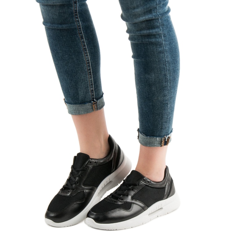 SHELOVET Lace-up Sports Shoes black 1