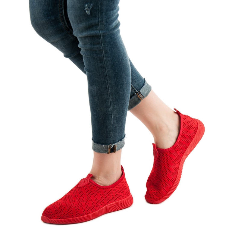 SHELOVET Slip-on Textile Footwear red 1
