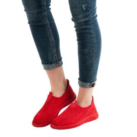 SHELOVET Slip-on Textile Footwear red 2