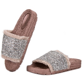 Comfortable VICES slippers pink 1