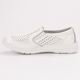 Kylie White leather shoes 2