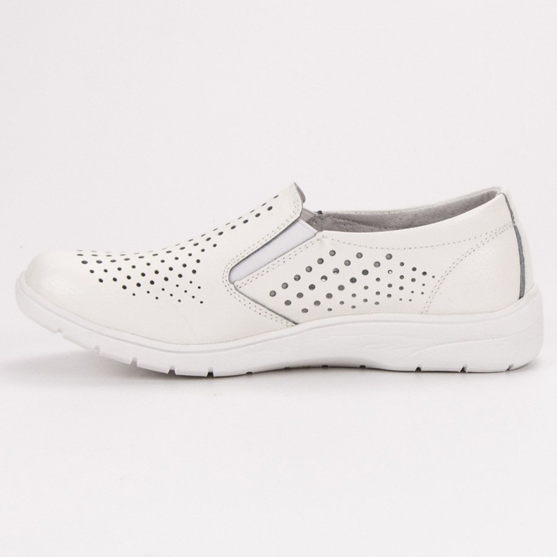 Kylie White leather shoes 2