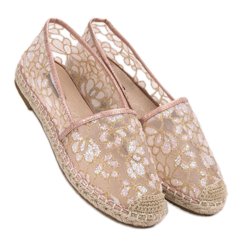 Lace Espadrilles VICES pink 1