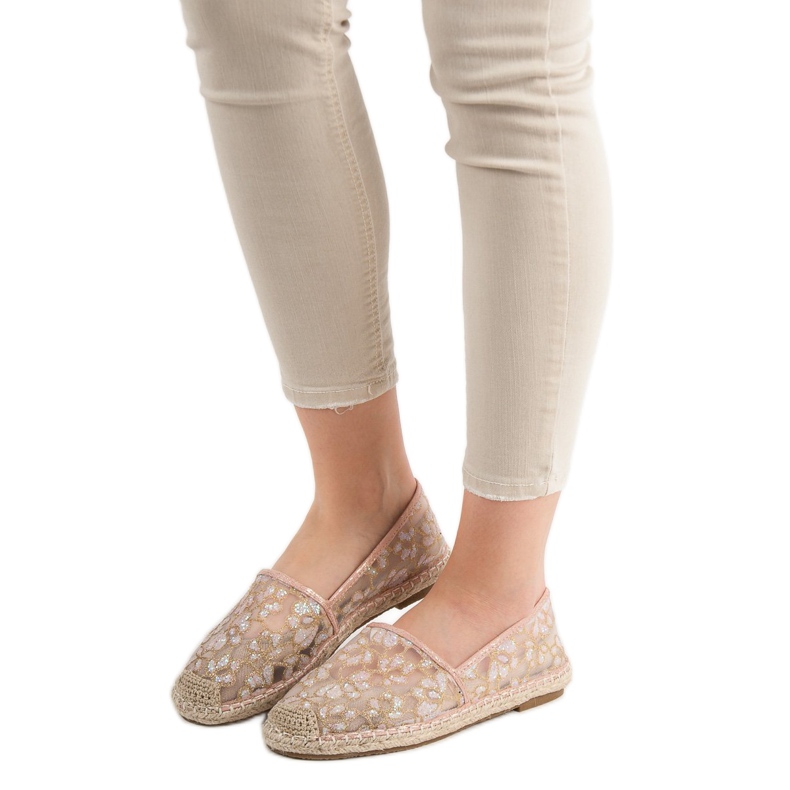 Lace Espadrilles VICES pink 2