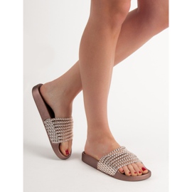 Fashionable VICES slippers pink 2
