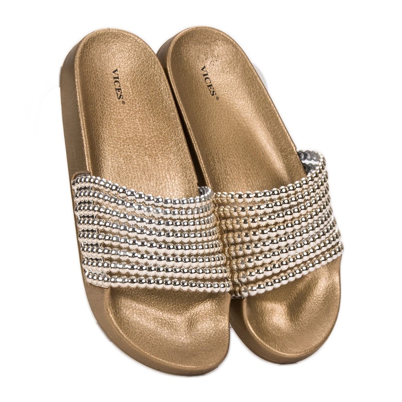 Fashionable VICES slippers yellow 1