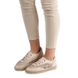 Shoes with sequins VICES brown 1