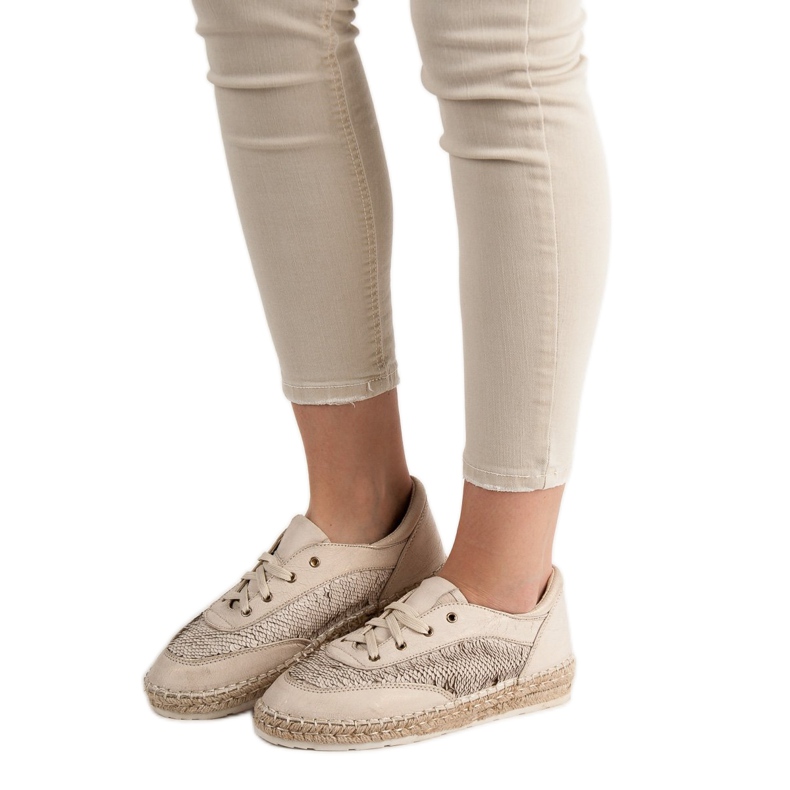 Shoes with sequins VICES brown 1