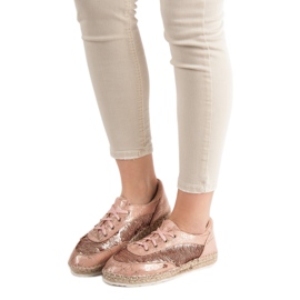 Shoes with sequins VICES pink 2