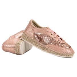 Shoes with sequins VICES pink 1