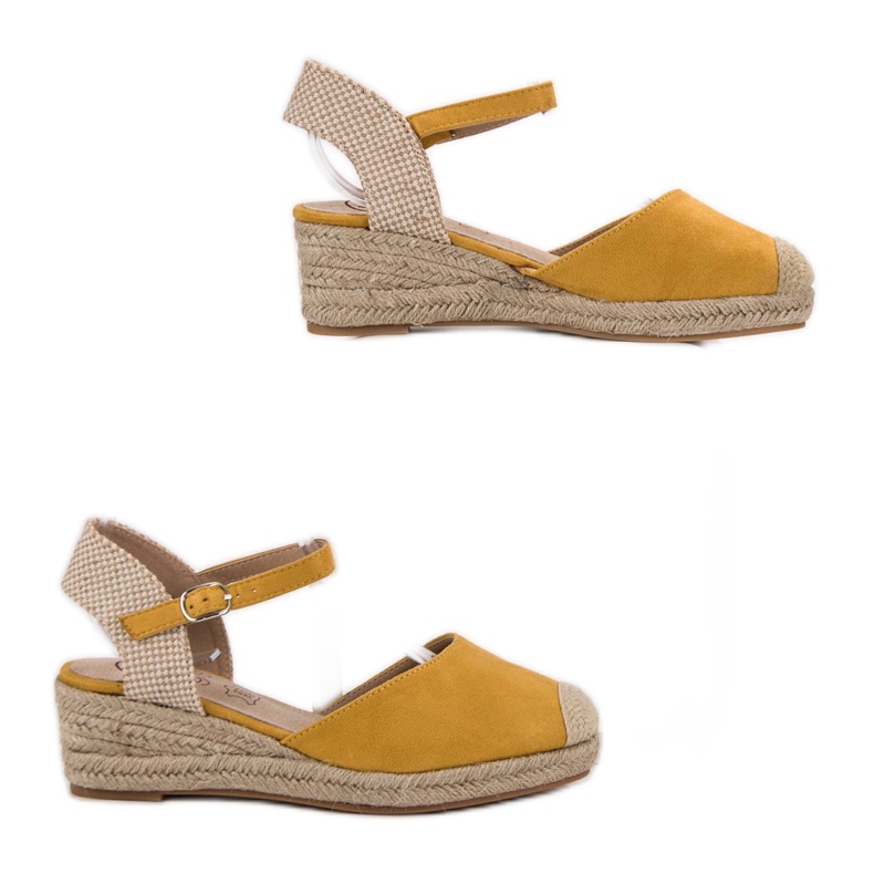 Kylie Wedge Espadrilles yellow 1