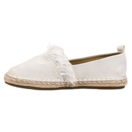 Lily Shoes Espadrilles With Fringes white 1