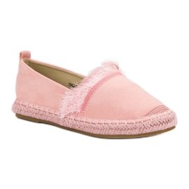 Lily Shoes Espadrilles With Fringes pink 1