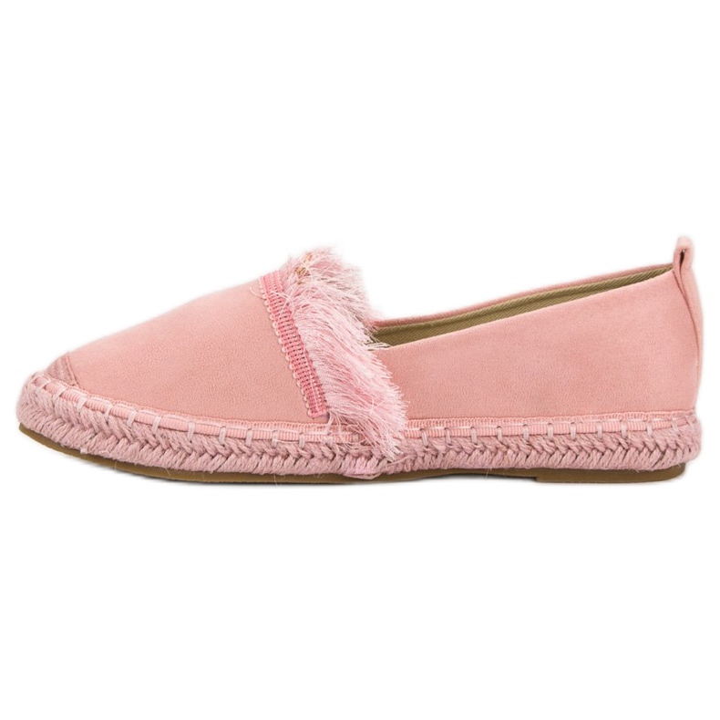 Lily Shoes Espadrilles With Fringes pink 2