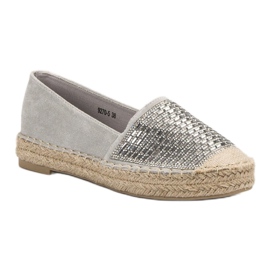 Espadrilles With Cubic Zirconia Vices grey 1