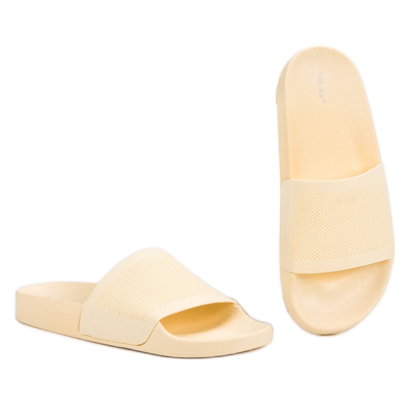 Yellow VICES slippers 2