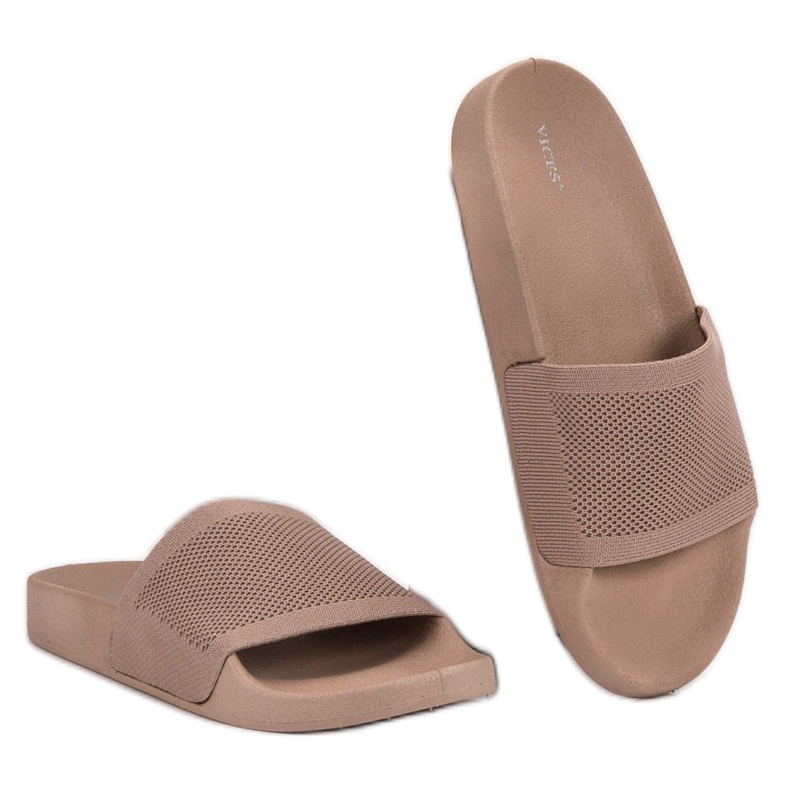 Beige VICES slippers 2