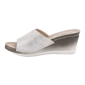 Goodin Wedge Sandals white 2