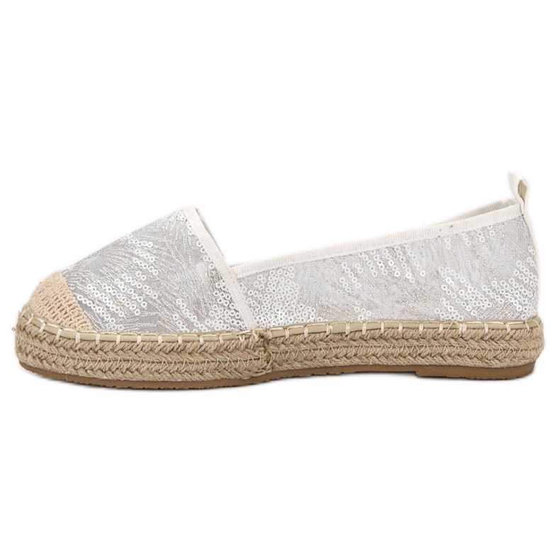 SHELOVET Lace Espadrilles white 1