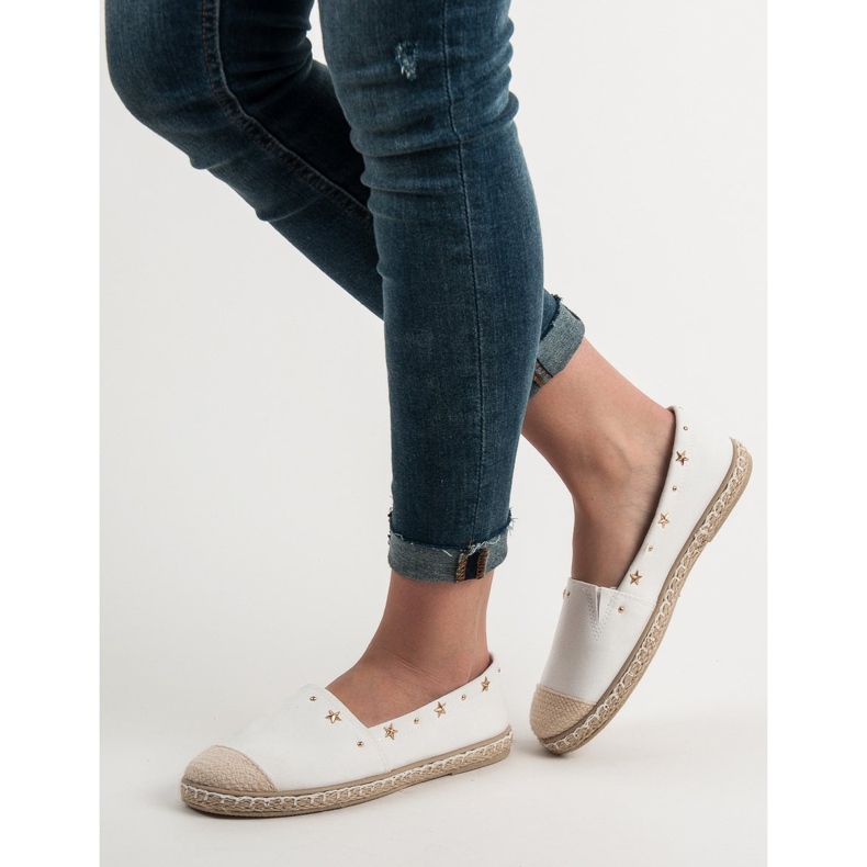 SHELOVET Espadrilles With Jets white 1