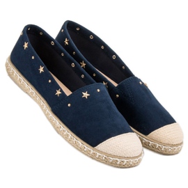 SHELOVET Espadrilles With Jets navy blue 2 SHELOVET Espadrilles With Jets navy blue 2