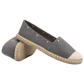 SHELOVET Espadrilles With Jets grey 1