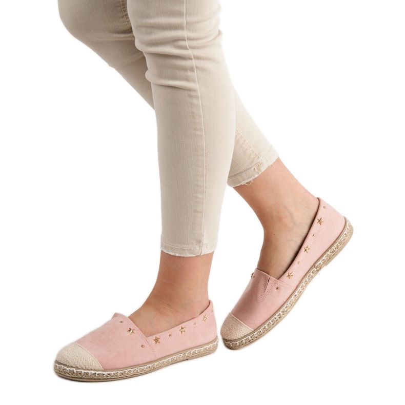 SHELOVET Espadrilles With Jets pink 2