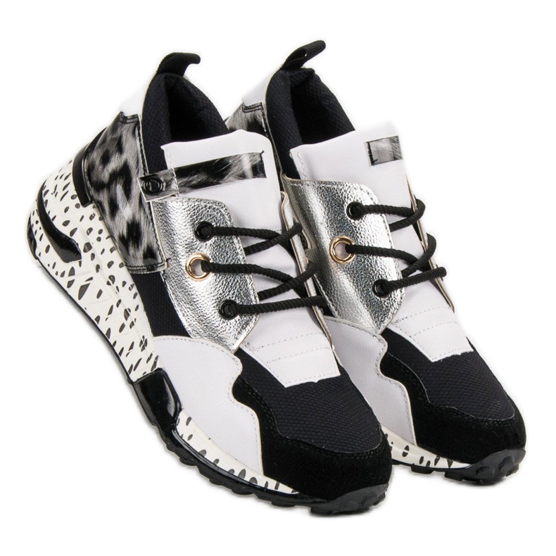 Fashionable VICES sneakers white multicolored 1