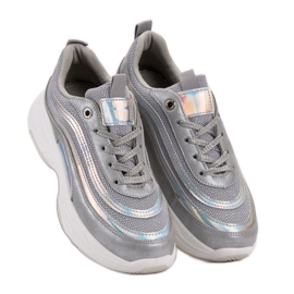 SHELOVET Sneakers On The Platform grey 1