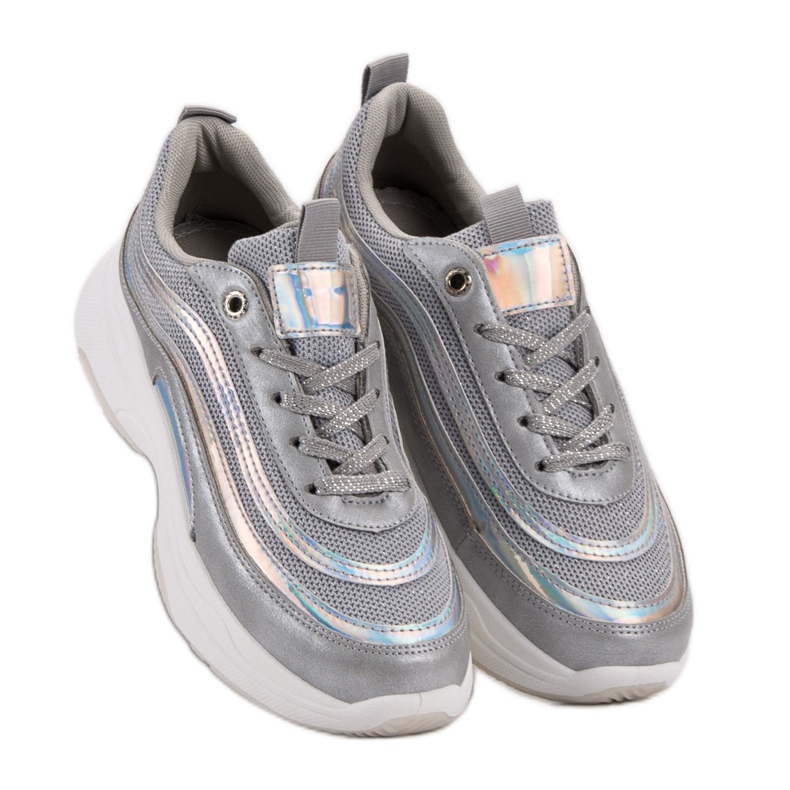 SHELOVET Sneakers On The Platform grey 1