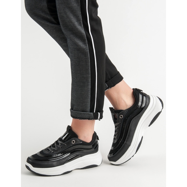 SHELOVET Sneakers On The Platform black 2