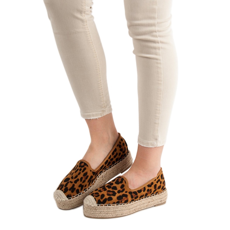 Best Shoes Lords on the platform with leopard print brown 1
