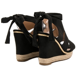 Anesia Paris Wedge Sandals black 1