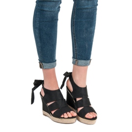 Anesia Paris Wedge Sandals black 2