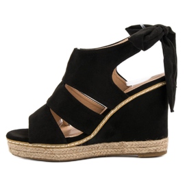 Anesia Paris Wedge Sandals black 6