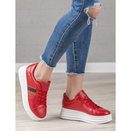 SHELOVET Red Sports Shoes 2