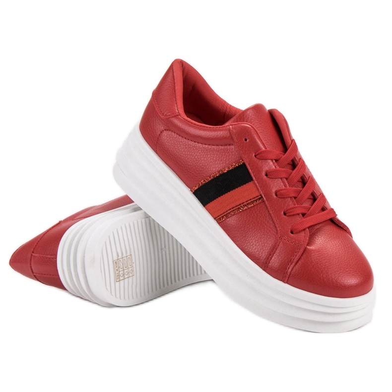 SHELOVET Red Sports Shoes 1