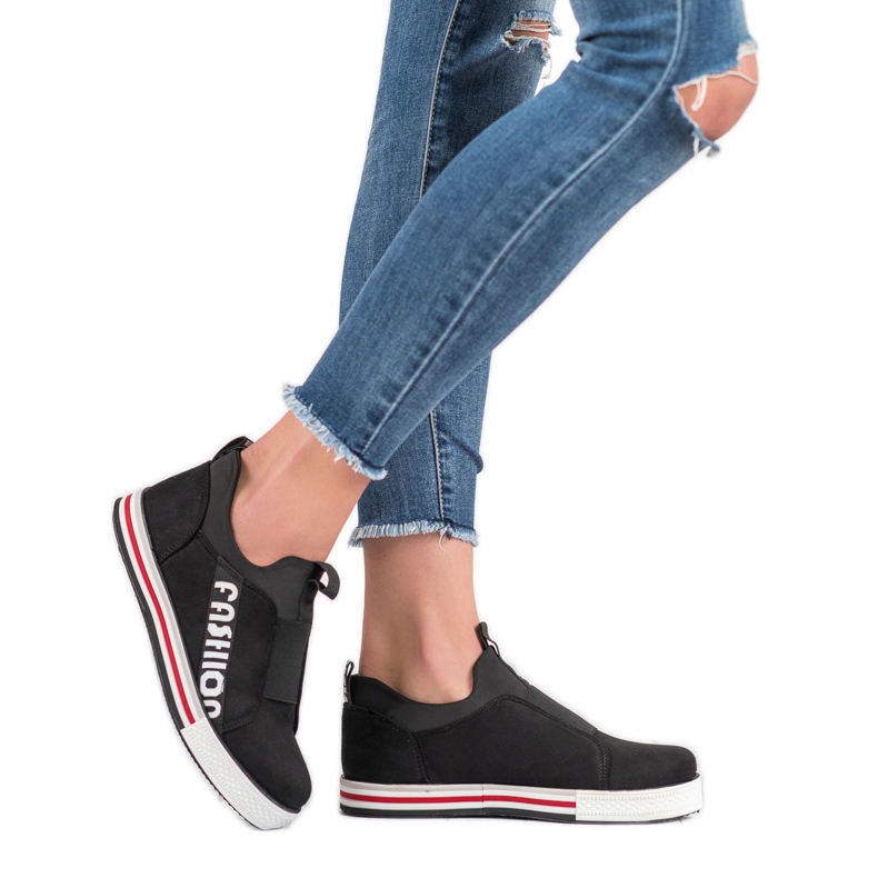 SHELOVET Fashion Sport Shoes black 1 SHELOVET Fashion Sport Shoes black 1