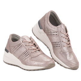 Leather shoes VINCEZA pink 2
