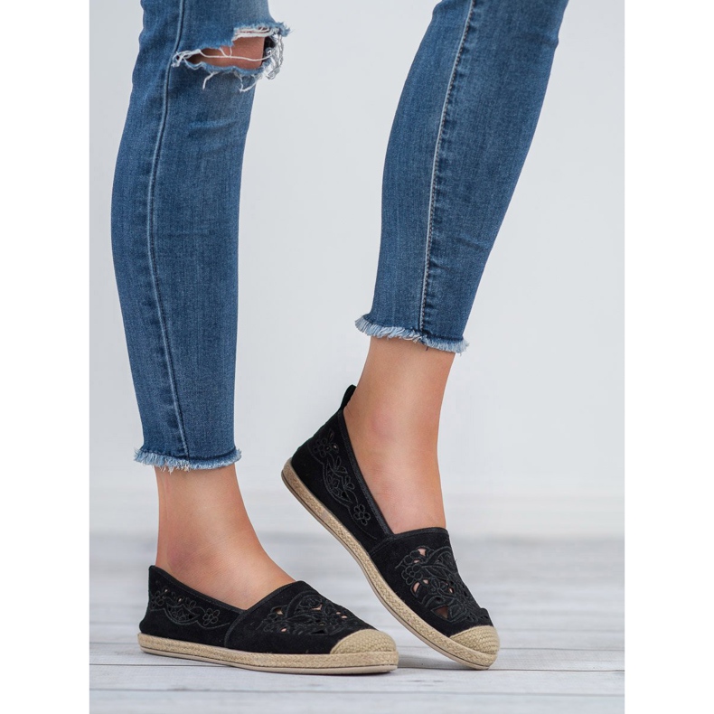 VICES Suede Espadrilles black 1