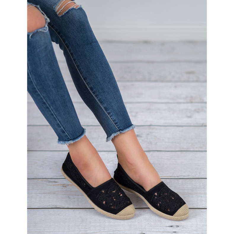 VICES Suede Espadrilles black 2
