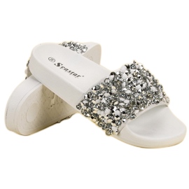 Seastar Elegant White Slippers 2