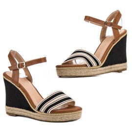 Primavera Casual Wedge Sandals black 2