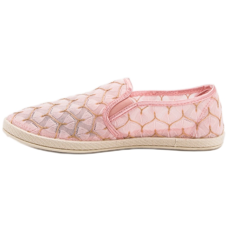 Lace VICES Slipons pink 1