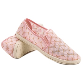 Lace VICES Slipons pink 2