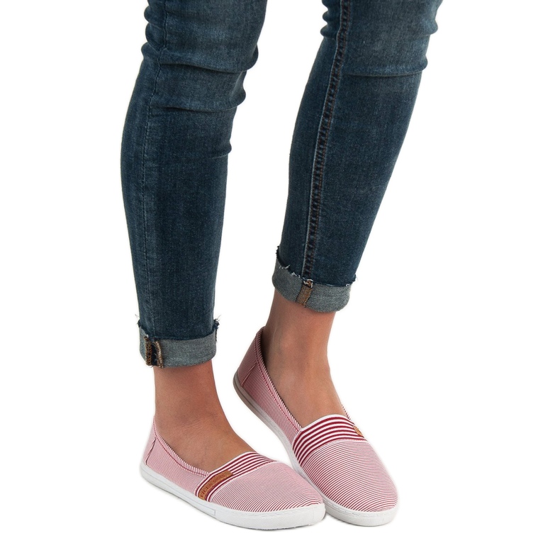 Comfortable VICES Slipony white red 1